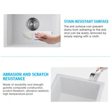Quartz 18" L X 16" W Undermount Bar Sink With Grid And Strainer W1225P210522