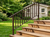 Outdoor 4 Level Iron Handrail Copper 70877078
