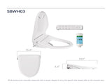 Smart Bidet Toilet Seat with Side Knob Adjustable Heated Seat with Water Temperature and Pressure 35118846