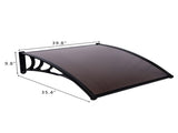 100 x 100 Household Application Door & Window Rain Cover Eaves Canopy Brown & 33684066