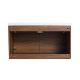 LEVISTAR Brown 36 Inch Bathroom Vanity with resin Countertop Sink, 2 Doors Bathroom Cabinet Set W1972P165047