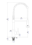Single Handle Pull Down Sprayer Kitchen Sink Faucet W153367664