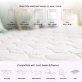 NapQueen Victoria 12 Inch Twin Cooling Gel Hybrid Mattress, CertiPUR-US Certified, Made in USA B349P332663