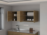 Lyman Wall Cabinet kitchen in Melamine wit 4 Doors , Natural Oak B128P287529