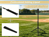Blue Portable Baseball Net Set with 7.5x7ft Catcher Net Ball Caddy for Hitting Pitching Batting And 81613265