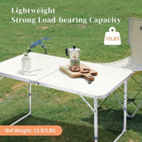 120 x 60 x 70 4Ft Portable Multipurpose Folding Table White 80927969