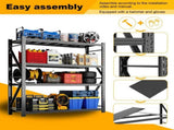 Heavy Duty Garage Shelving Units 64.5"H"67"W 21.6"D, 4-Tier Steel Adjustable Metal Storage 92709284