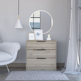 Kaia 3 Drawers Dresser, Superior Top -Light Gray B07091878