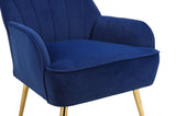 Modern Mid Century Chair velvet Sherpa Armchair for Living Room Bedroom Office Easy Assemble W136165560
