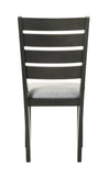 Contemporary Dining Chairs Set of 2 Light Gray Fabric Cushion Side Chairs Kitchen Dining Room B011P315734