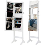 ZNTS Fashion Simple Jewelry Storage Mirror Cabinet With LED Lights,For Living Room Or Bedroom 47236886