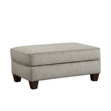 Camero Cafe Fabric 2-Piece Living Room Set, Accent Chair and Ottoman, Gray T2574P195448