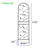 4 Pack Metal Garden Trellis 71" x 19.7" Rustproof Trellis for Climbing Plants Outdoor Flower Support W1586P268006