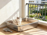 Stainless Steel Enclosed Litter Box for Cats 51894175