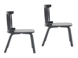 Windsor Dining Chairs Set of 2,Wood Farmhouse Spindle Back, Widen Seat, Mid-Century Modern French 68275804
