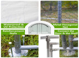 9.84' x 13.12' x 6.56' Large Chicken Coop Metal Chicken Run with Waterproof and Anti-UV Cover 94588860