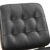 Black and Natural Walnut Tufted Back Side Chairs B062P145448
