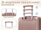 14"/20" 2 pcs/set in ABS Spinner Wheel Luggage, with Combination Lock and Front Opening Design, 14" 75935941