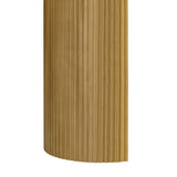 U_STYLE Curved Design Console Table with Unique Vertical Stripe Design ,Suitable for Living N711P205935N