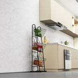 3-Tier Kitchen Storage Basket Organizer, Freestanding Metal Wire Rack for Fruit, Vegetables, and W2167P214934