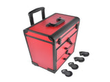 Portable 3-Tier Rolling Makeup Case with Universal Wheels for Makeup, Nail Art, Hair Styling Tools 99353214
