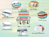 63*70*99cm Heightened Oxford Cloth Silver White Aluminum Tube Bearing 100kg Beach 76534008