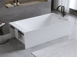 51'' Solid Surface Matte Tub, Freestanding Solid Surface Resin Stone Bathtub, Solid Surface Matte 17646220