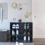 Black Glass Door Shoe Box Shoe Storage Cabinet With RGB Led Light W331P235039