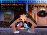 116*53*118cm PVC Nativity Garden Jesus Decoration Color 75898595