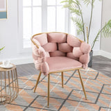 Luxury modern simple leisure velvet single sofa chair bedroom lazy person household dresser stool W1170109319