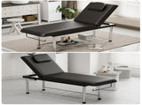 Professional Stationary Massage Table, 550lbs Heavy Duty Wide Exam Bed for Treatment, Backrest 41622002