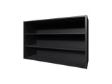 Black Wall Cabinet with Open Storage B062P252209