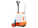 Battery Powered Backpack Sprayer with Cart, 4 Gallon Wheeled Tank, 0-94 PSI Adjustable Pressure, 8 42341502