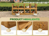 Nesting Boxes for Chickens, Wooden Chicken Nesting Box, Laying Eggs Nest Box for Chickens Hens 90899857