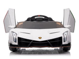 Lamborghini Poison Small Dual Drive 12V 4.5AH with 2.4G Remote Control Sports Car Electric Car White 34678486