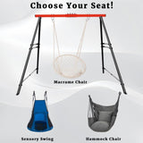 Swing Sets Backyard, Swingset Outdoor Kids, Toddler Porch Swing, Metal A-Frame Swing Stand 20732683