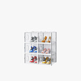 White, Big Size, 6PCS, 36*28*21cm, Shoe Box, Plastic Mesh, Freely Combinable 64718708