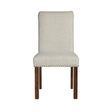 Upholstered Dining Chair with Nailhead Trim Set of 2 B035P265991