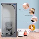 Full Size Portable Grey Steam Sauna tentPersonal Home Spa, with Steam Generator, Remote Control, W782109880