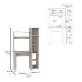 Versalles Writintg Desk, Two Superior Shelves, Five Cubbies -Light Gray B20092002