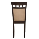 Beige and Cappuccino Upholstered Side Chairs B062P145462