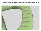7.5QT Round Enameled Pot with Stainless Steel Handle Green Gradient 77337136