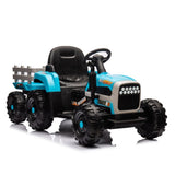 ZNTS Ride on Tractor2.0 with Trailer,24V Battery Powered Electric Tractor Toy, 200w*2motor W1396P193868