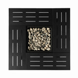34inches Steel fire pit table Gas Fire Pit for Outdoor Outside Patio Deck and Garden Black W853P202186
