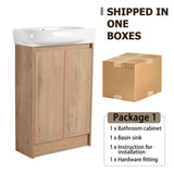 23" Freestanding Bathroom Vanity with Sink, Soft Close Doors W999P206106