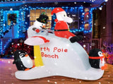 6 Feet Penguins and Santa Decoration 91721831