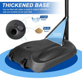 Portable Basketball Hoop System Stand Height Adjustable 7.5ft - 9.2ft with 32 Inch Backboard and 40398292