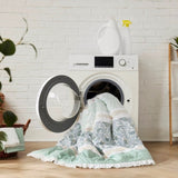 9 Piece Cotton Percale Comforter Set Aqua Queen B03596964