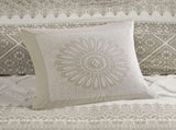 Full/Queen 3 Piece Cotton Duvet Cover Set with Chenille Tufting B035129140