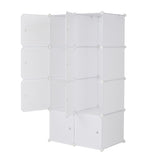 ZNTS 8 Cube Organizer Stackable Plastic Cube Storage Shelves Design Multifunctional Modular Closet 74329266